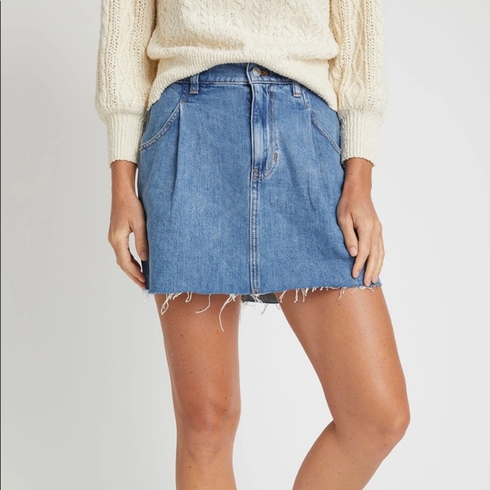 21. Free People Cosmico Flirt Mini Skirt in Rain
